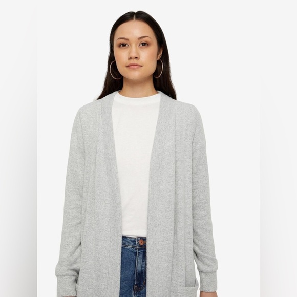 NOISY MAY | Gray Long Open Cardigan - Picture 10 of 13